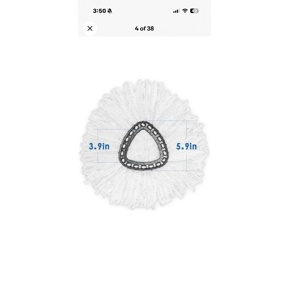 4 Replacement Microfiber Mop HEAD For O-Cedar Spin Mop Easy Clean
